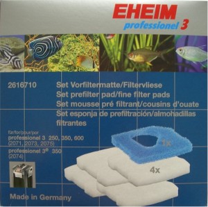 Eheim 250/350/600 Prefilter Pad & 4 Fine Filter Pads